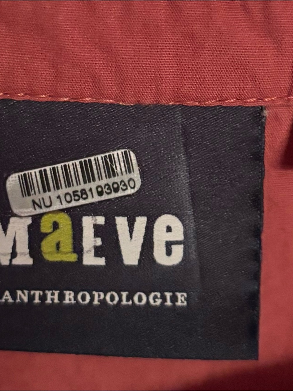 Anthropologie Maeve Poplin Pintuck blouse size 1x rose color - Picture 6 of 8